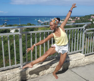 Image of Kayla Harley posing at the pier in St. Croix