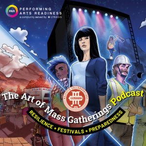 Art of Mass Gatherings podcast logo